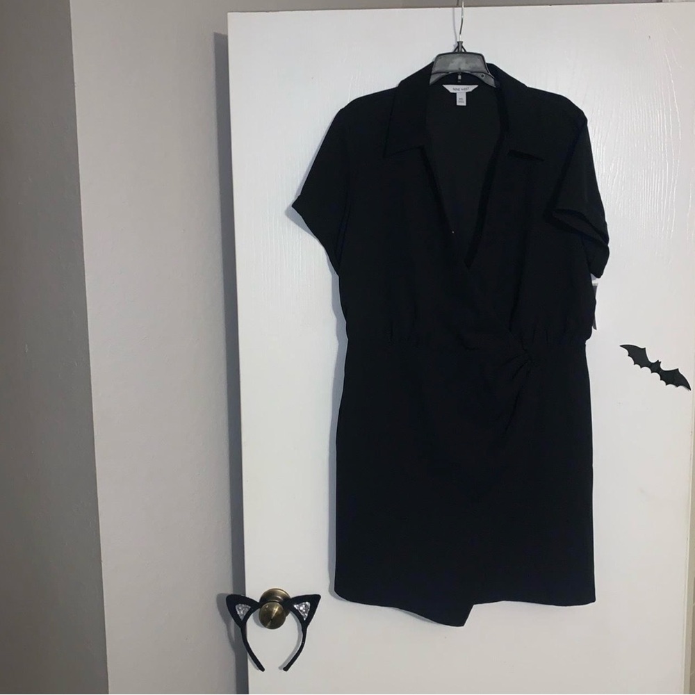 Nine West Black Wrap Dress